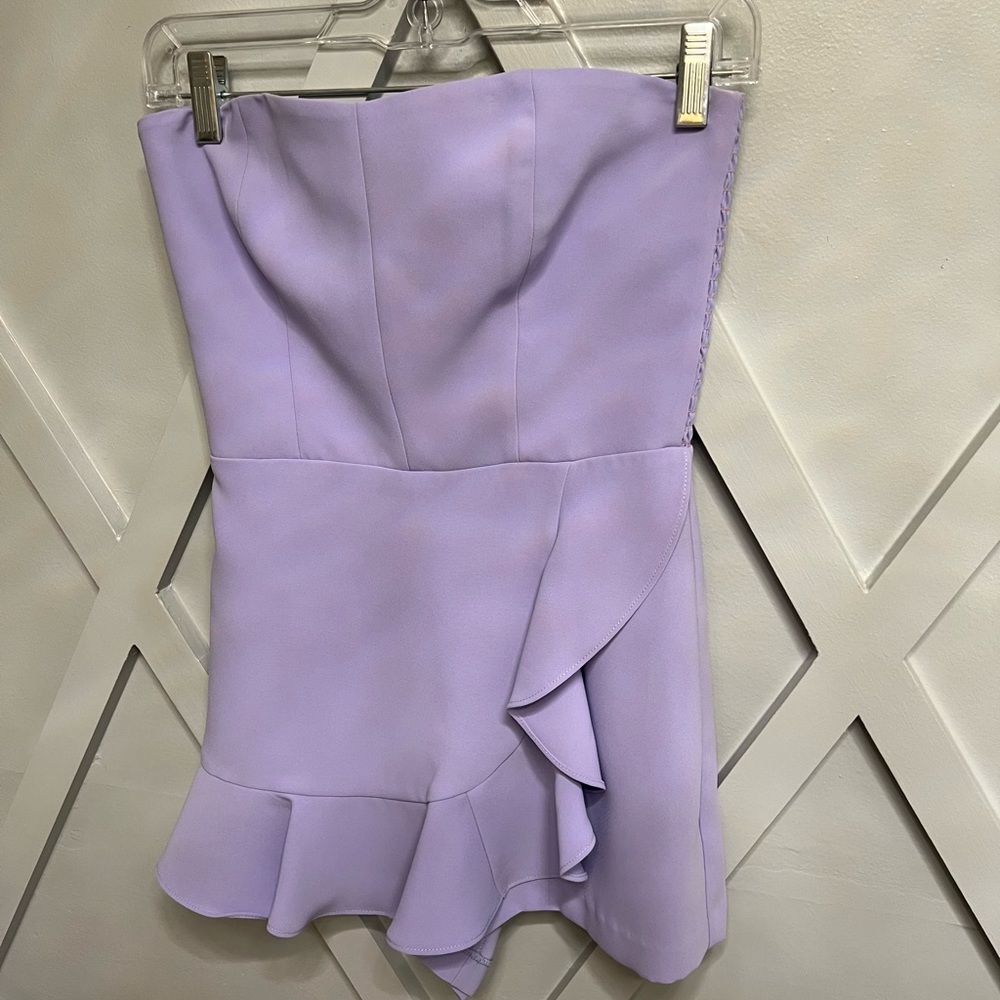 Amanda Uprichard Romper.  Sz P. Top has elastic in back to hug your curves.